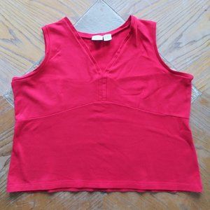 Sleeveless Red Shirt